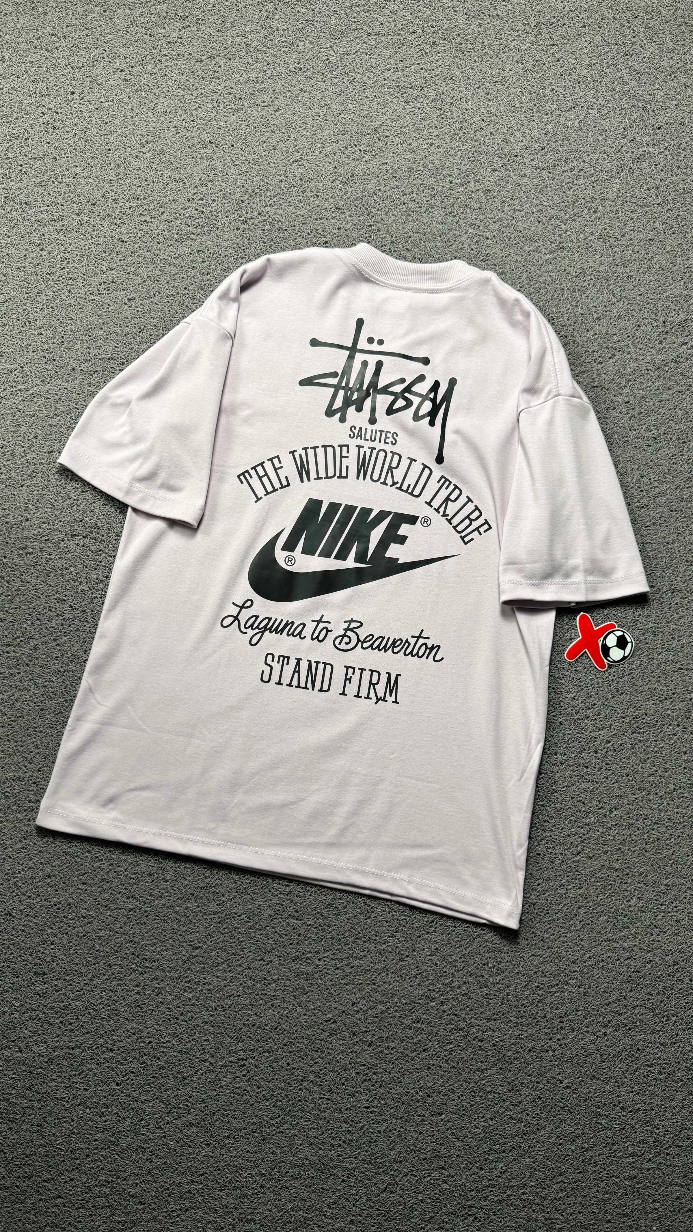 CAMISETA OVERSIZED NK STSSY LILAS - 1