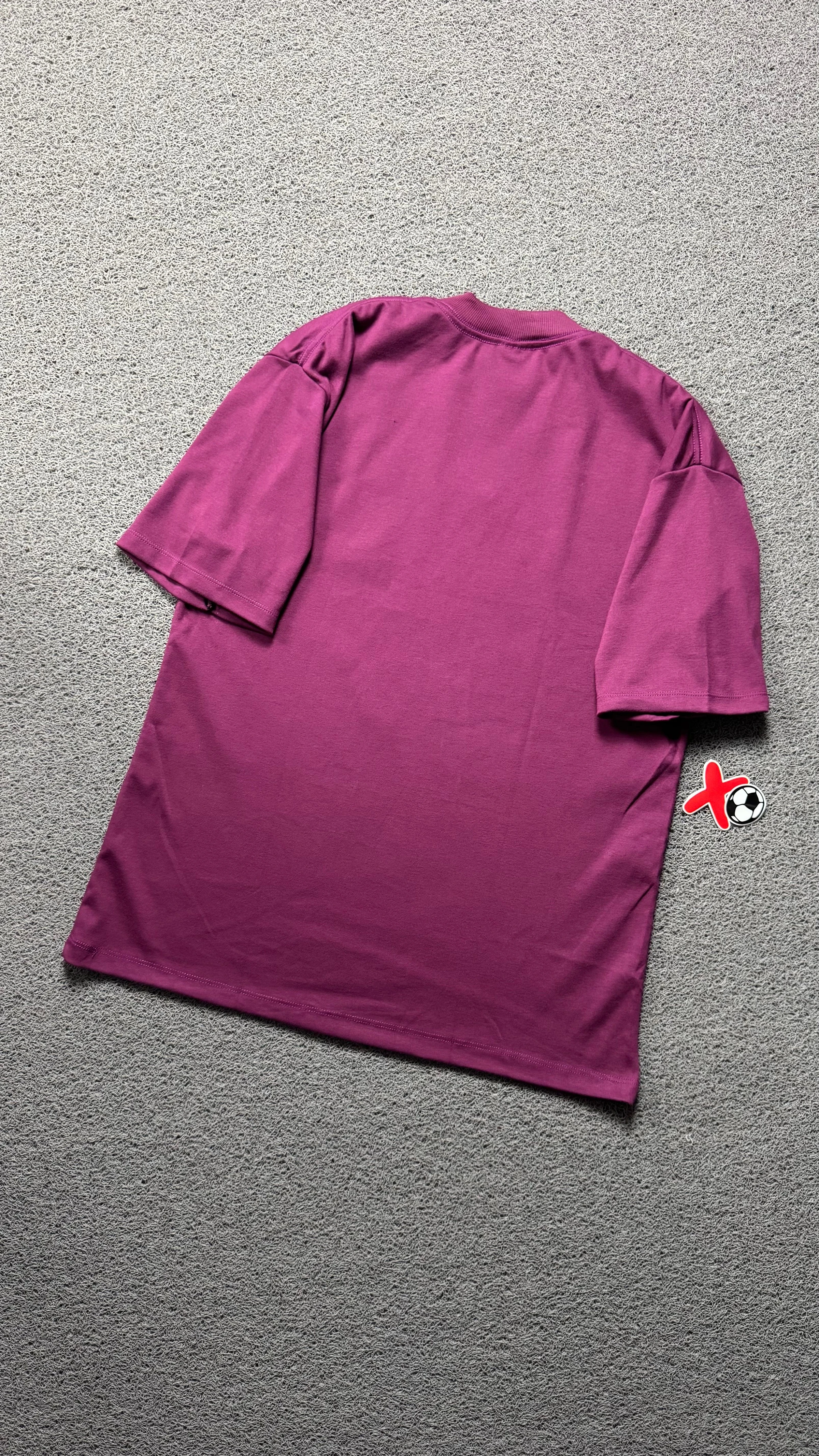 CAMISETA OVERSIZED NK BORDADO ROXO - 3
