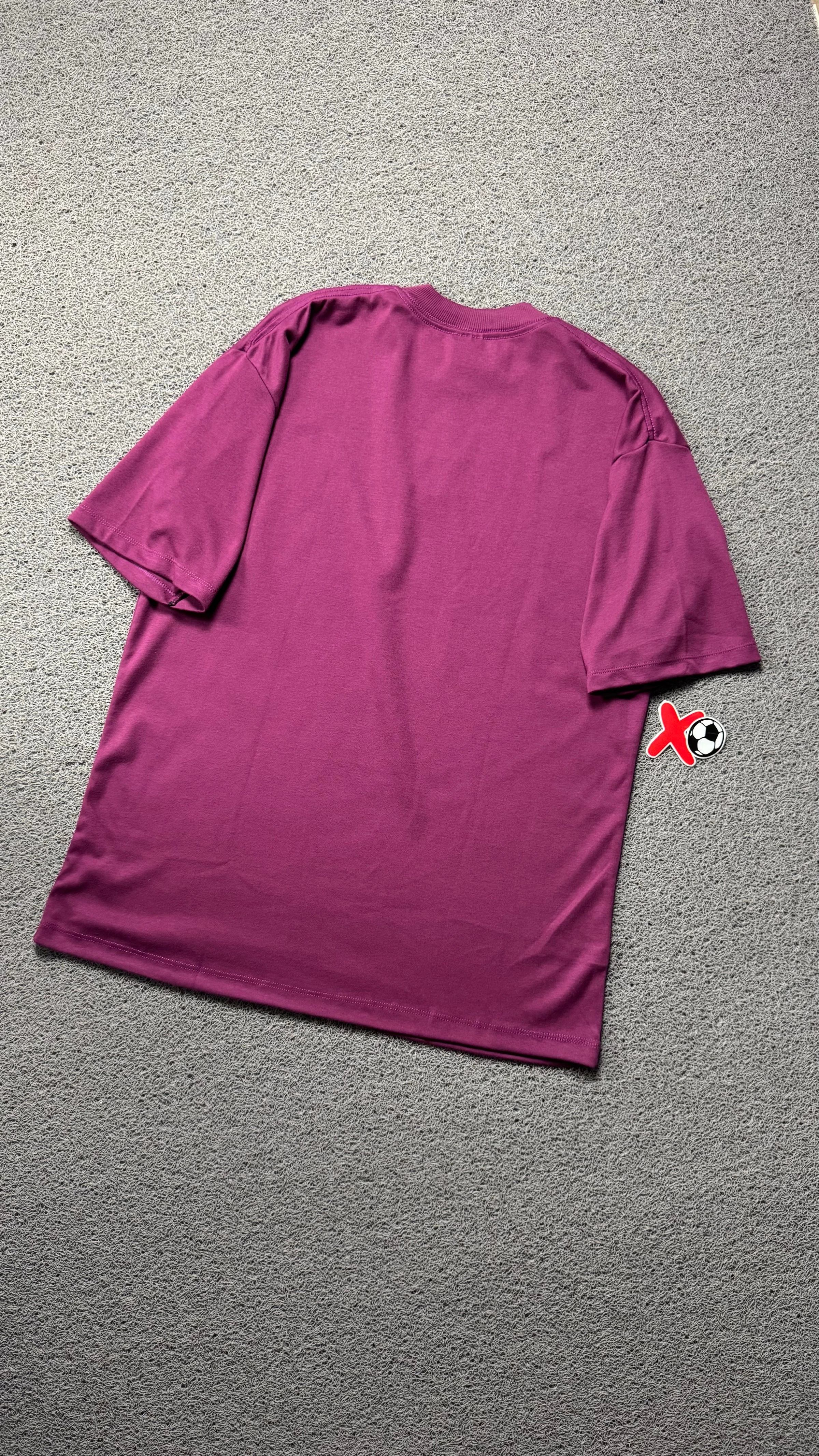 CAMISETA OVERSIZED NY BORDADO ROXO  - 3