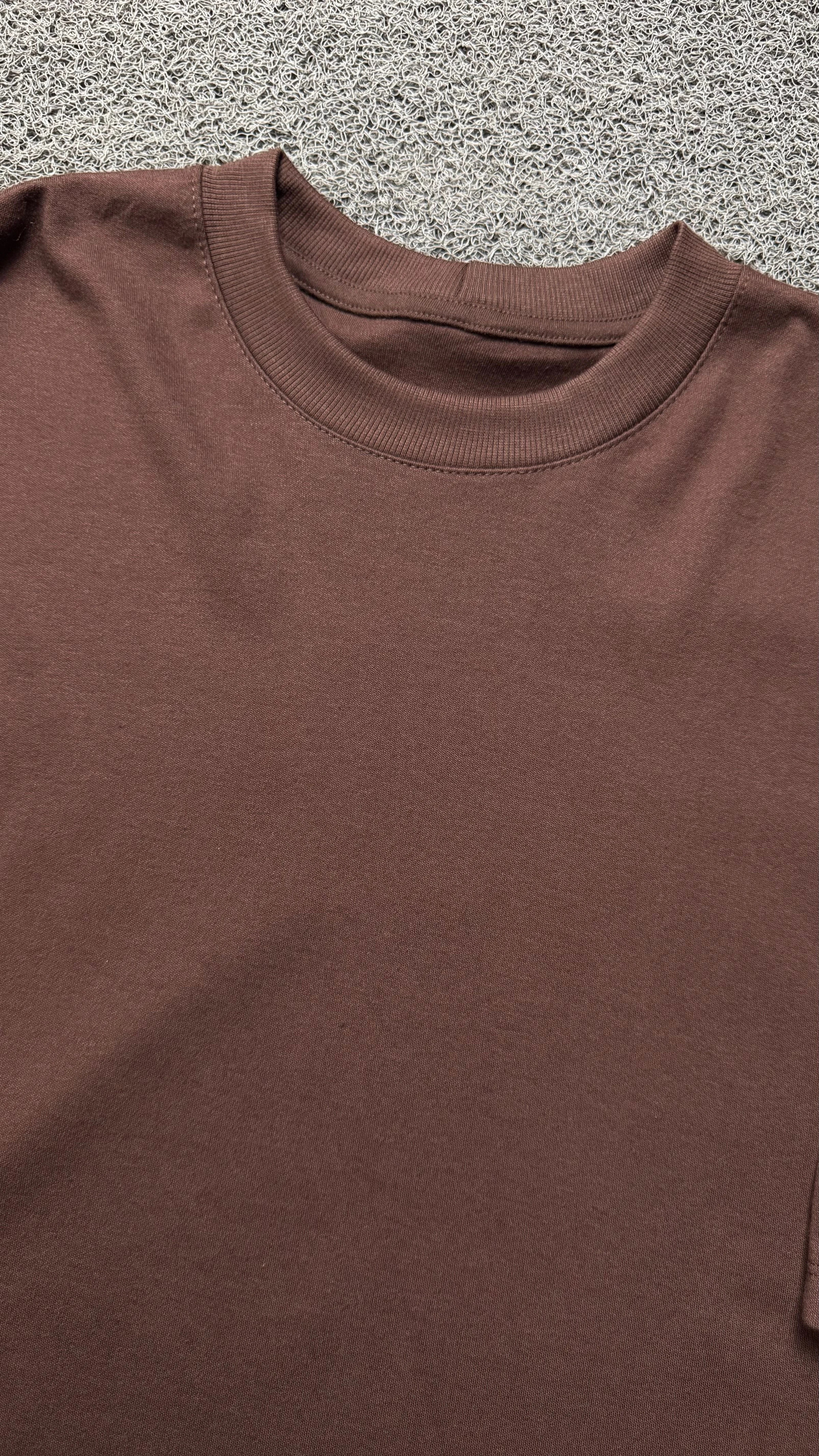 CAMISETA OVERSIZED MARROM LISA - 2