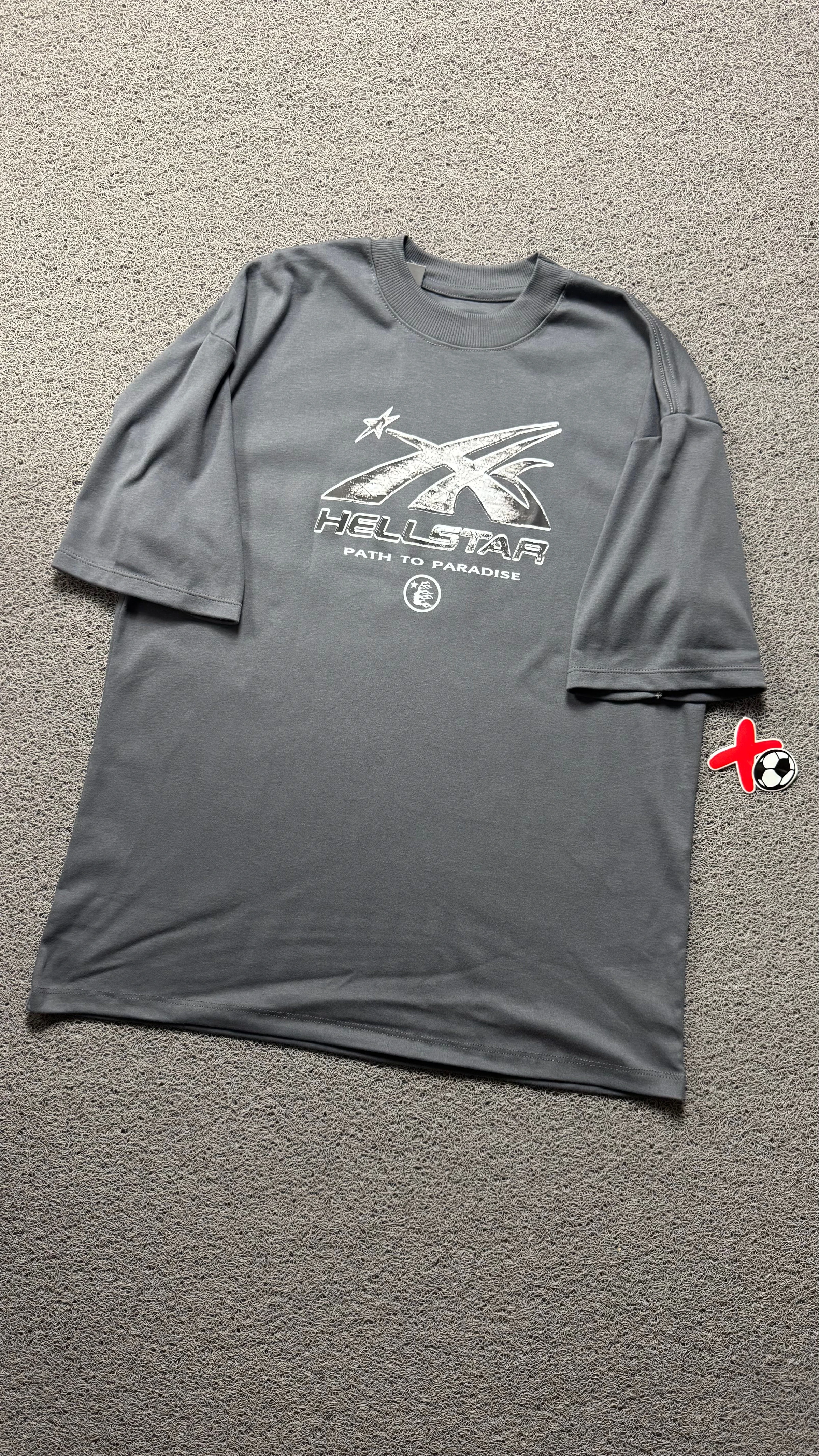 CAMISETA OVERSIZED PLUS HSTAR CINZA - 3