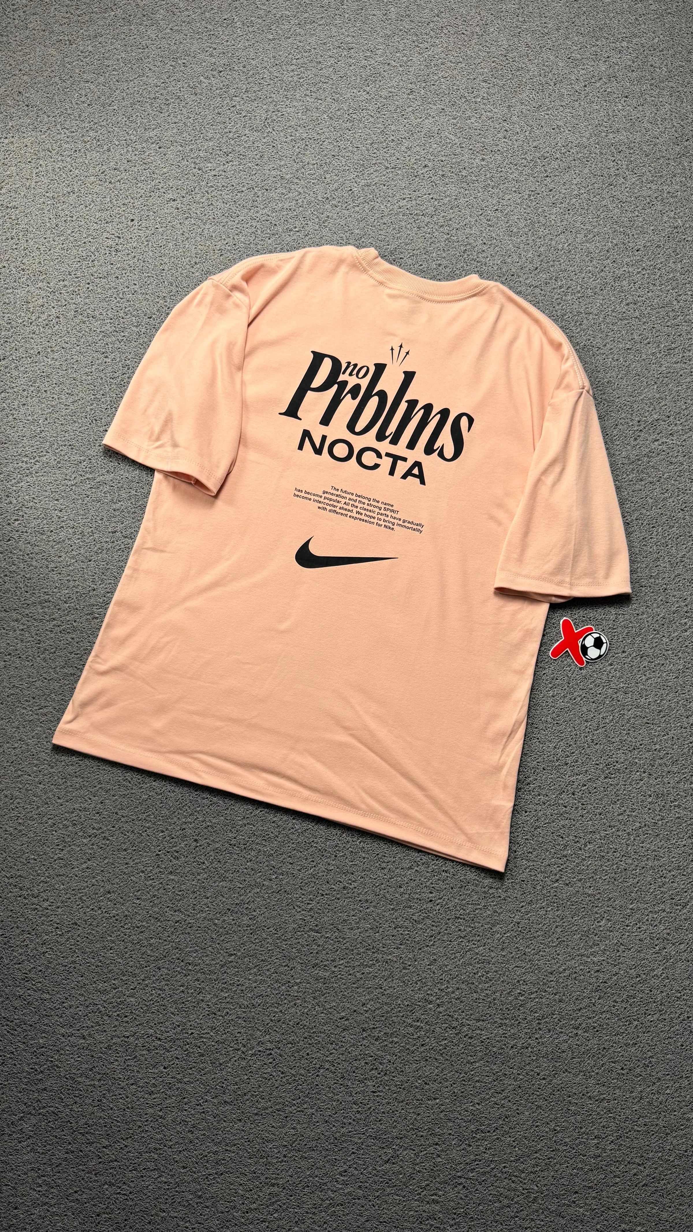 CAMISETA OVERSIZED PLUS NK SALMAO - 1