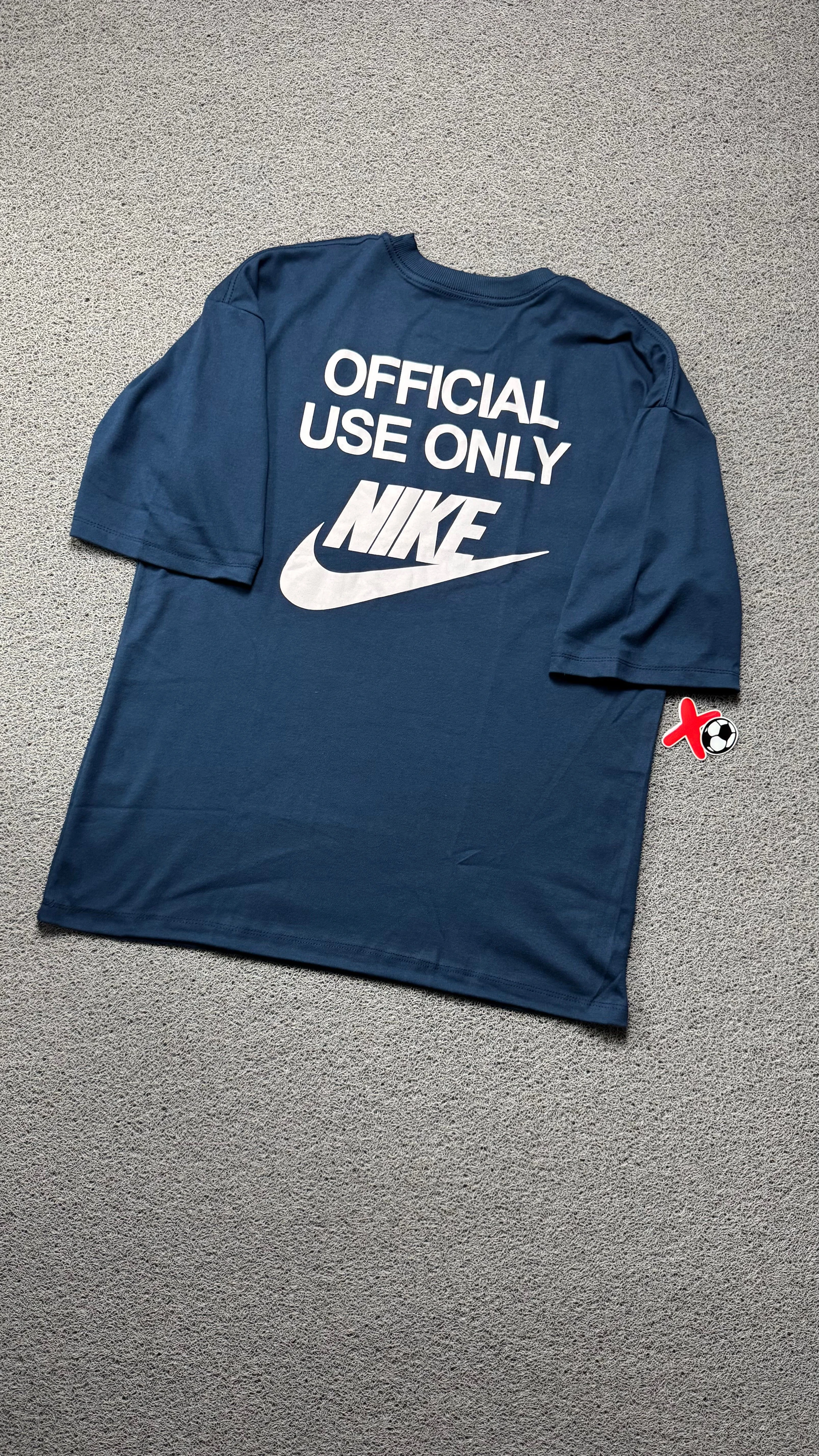 CAMISETA OVERSIZED PLUS NK AZUL MARINHO - 1