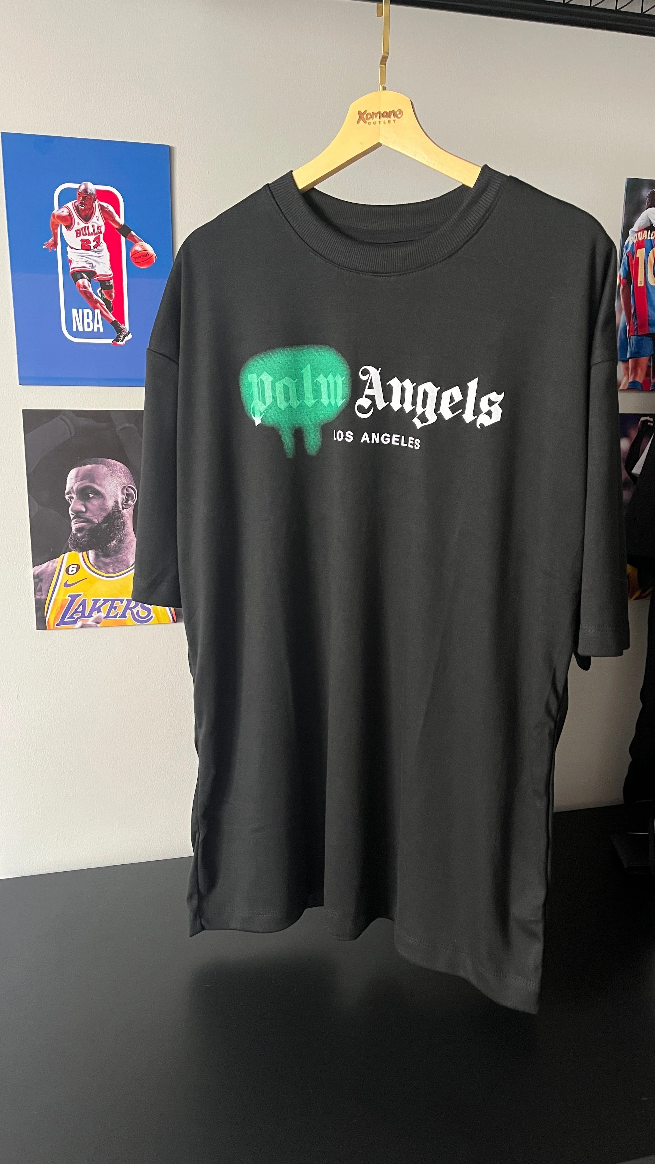 CAMISETA OVERSIZED PLUS PALM PRETA - 1