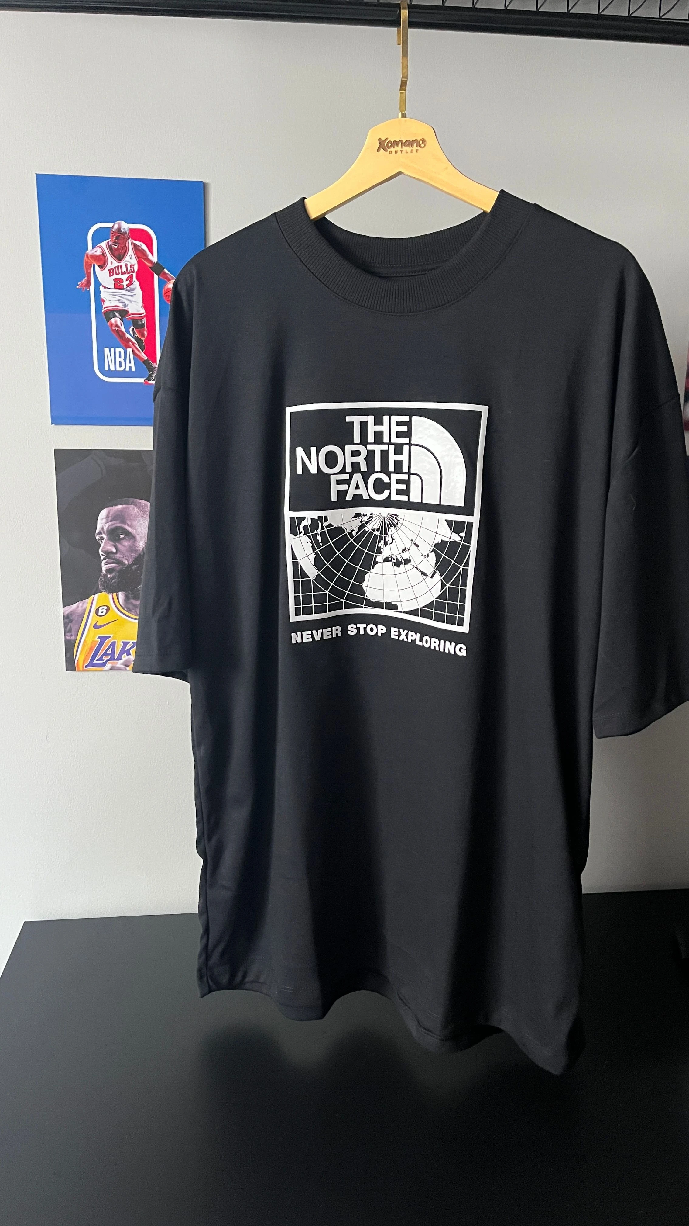 CAMISETA OVERSIZED PLUS TNF PRETA - 1