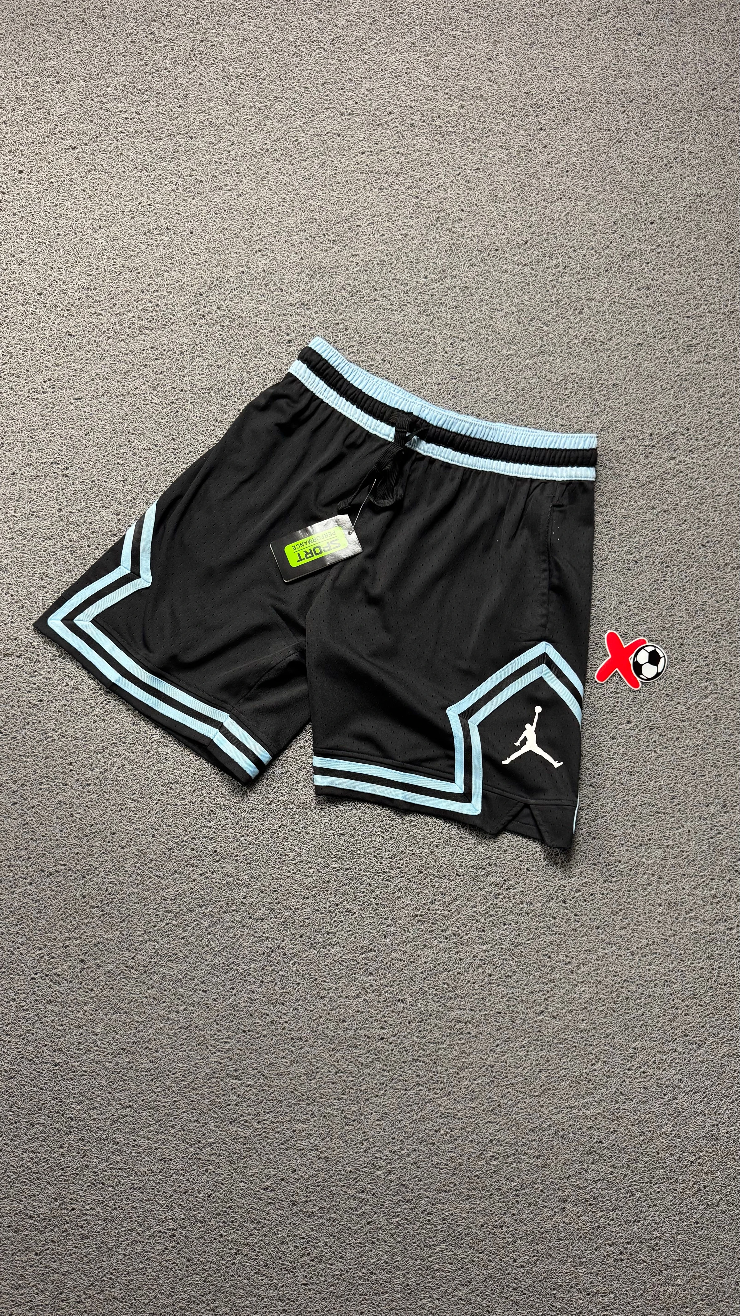 SHORTS NBA JORDAN PRETO AZUL - 1