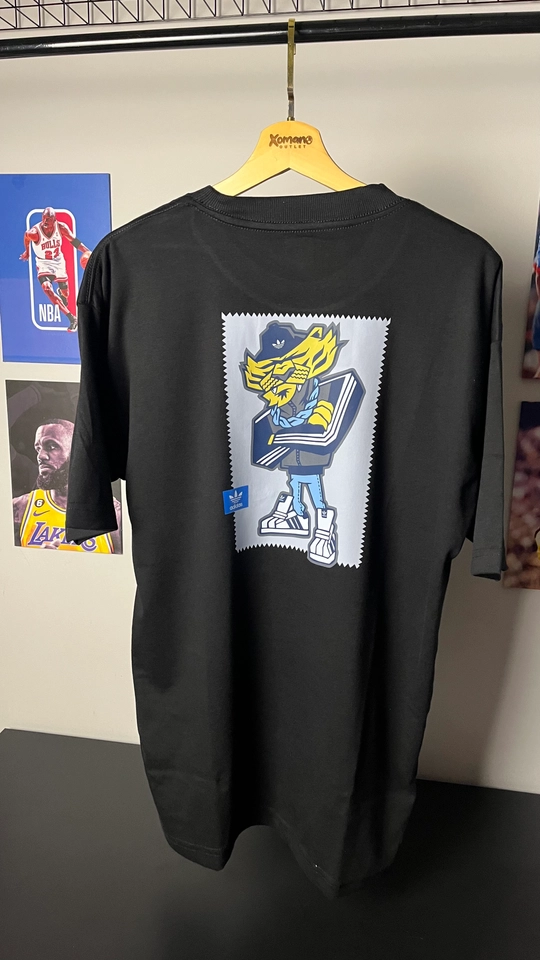 CAMISETA OVERSIZED AD TIGRE PRETA - 1