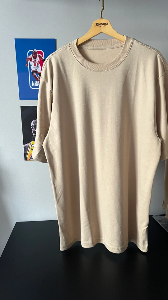 CAMISETA OVERSIZED LISA BEGE - 1