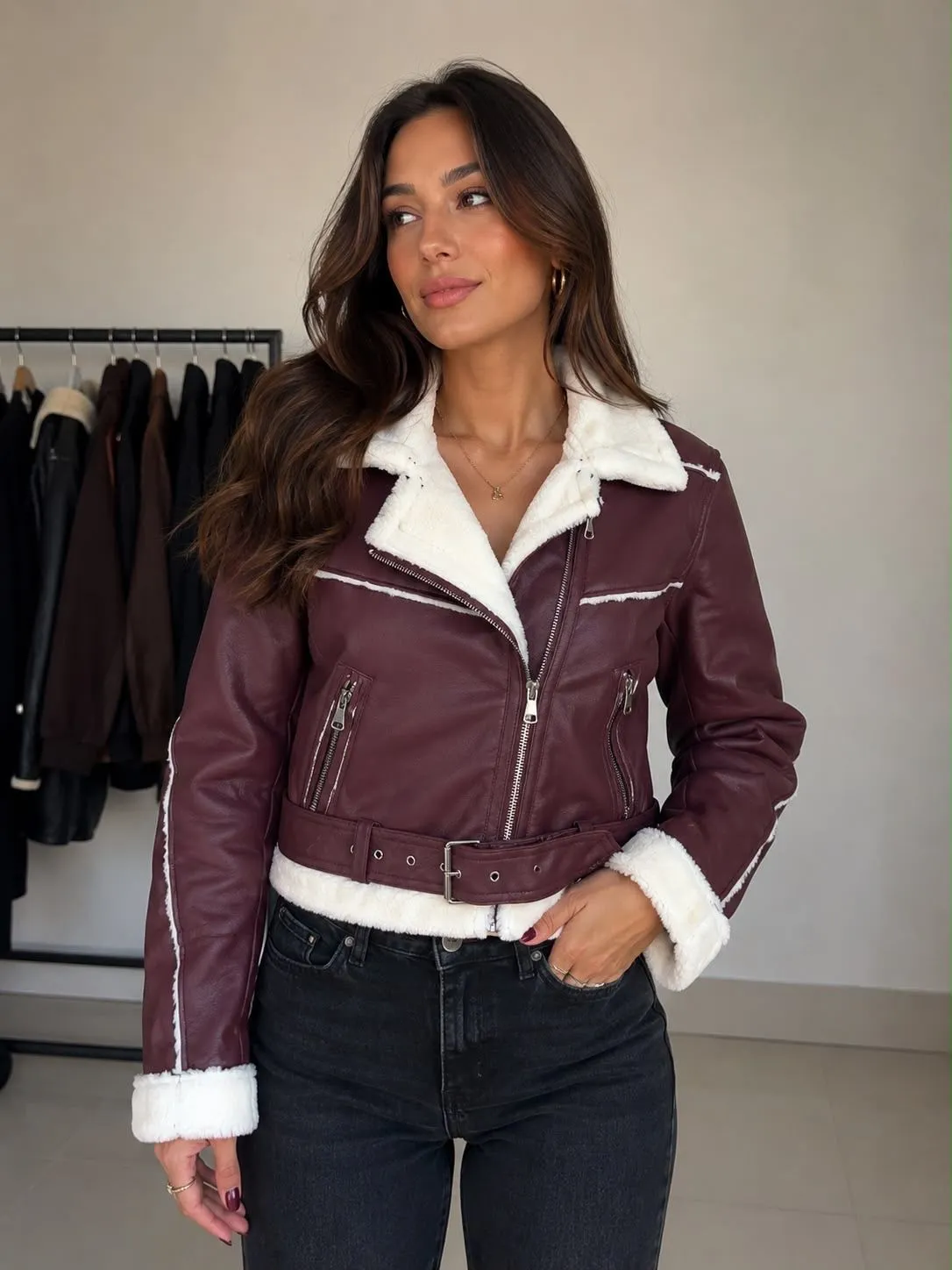 Jaqueta Courino - Bordô 