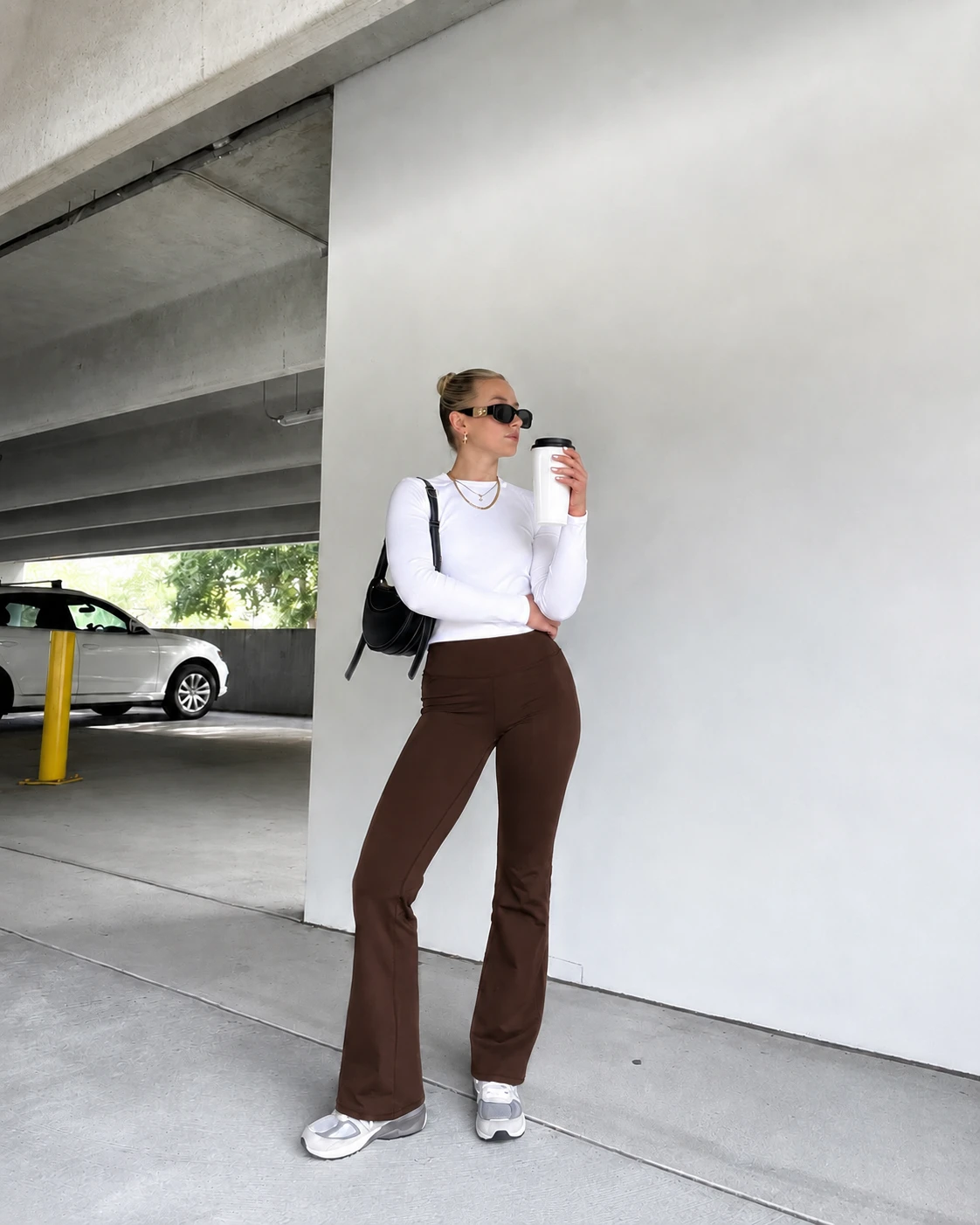 Legging Flare - Marrom - 2