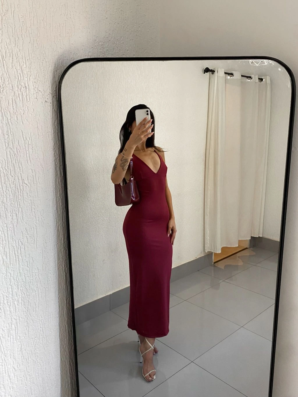 Vestido Vic - Bordô  - 1