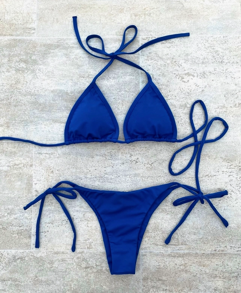 Biquíni Cortininha - Azul Bic  - 2