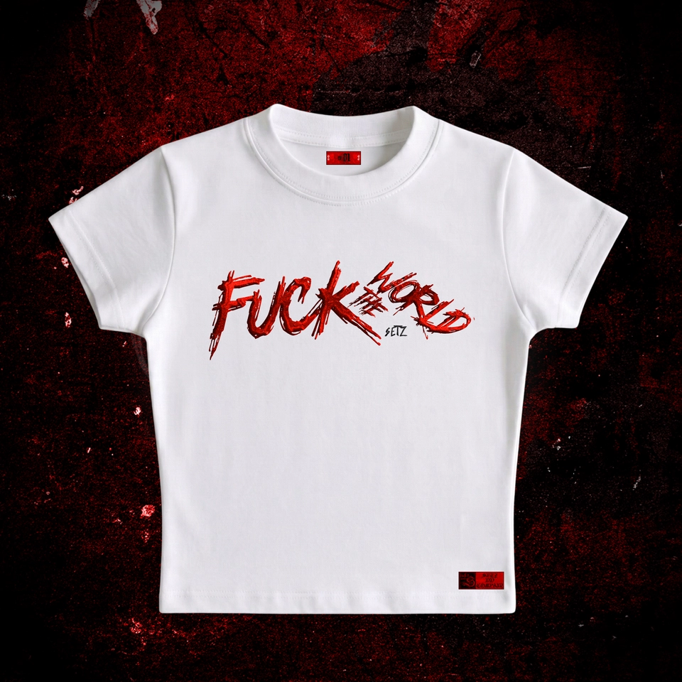 F*CK THE WORLD - CHAINZ (baby-t preto) - 1