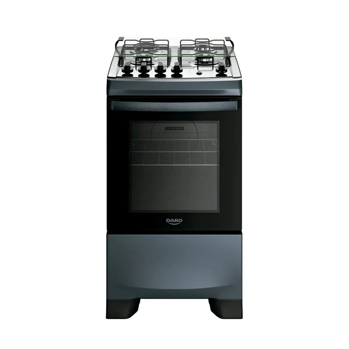 Fogão 4 Bocas Titanium com Mesa Inox Dako Supreme Bivolt - 1