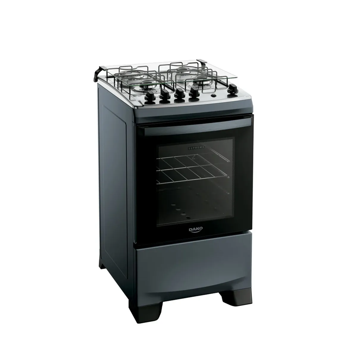 Fogão 4 Bocas Titanium com Mesa Inox Dako Supreme Bivolt - 2