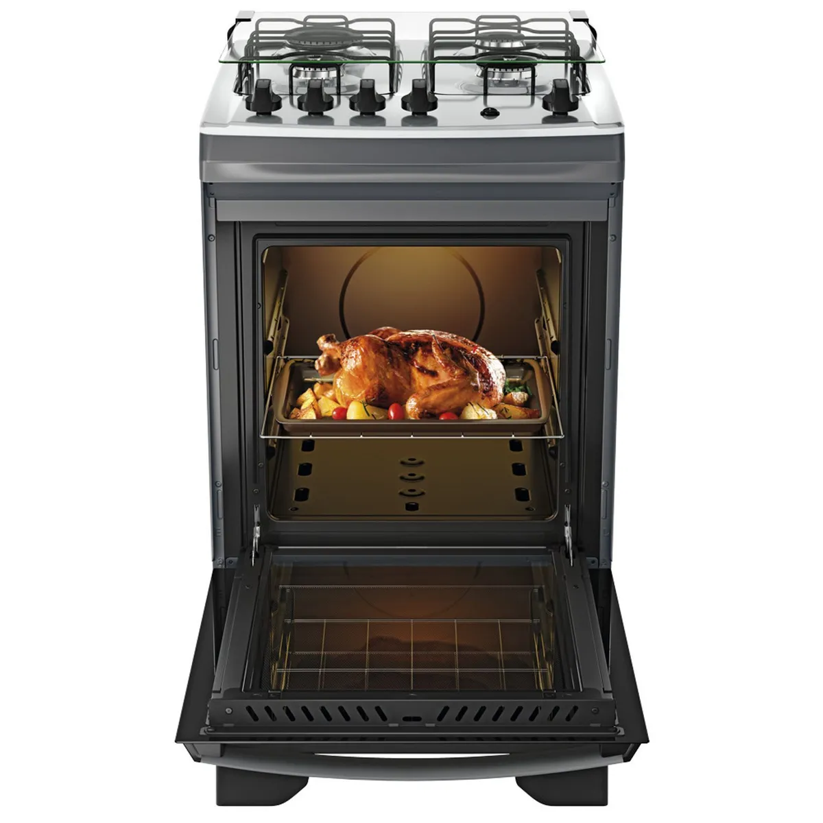 Fogão 4 Bocas Titanium com Mesa Inox Dako Supreme Bivolt - 3