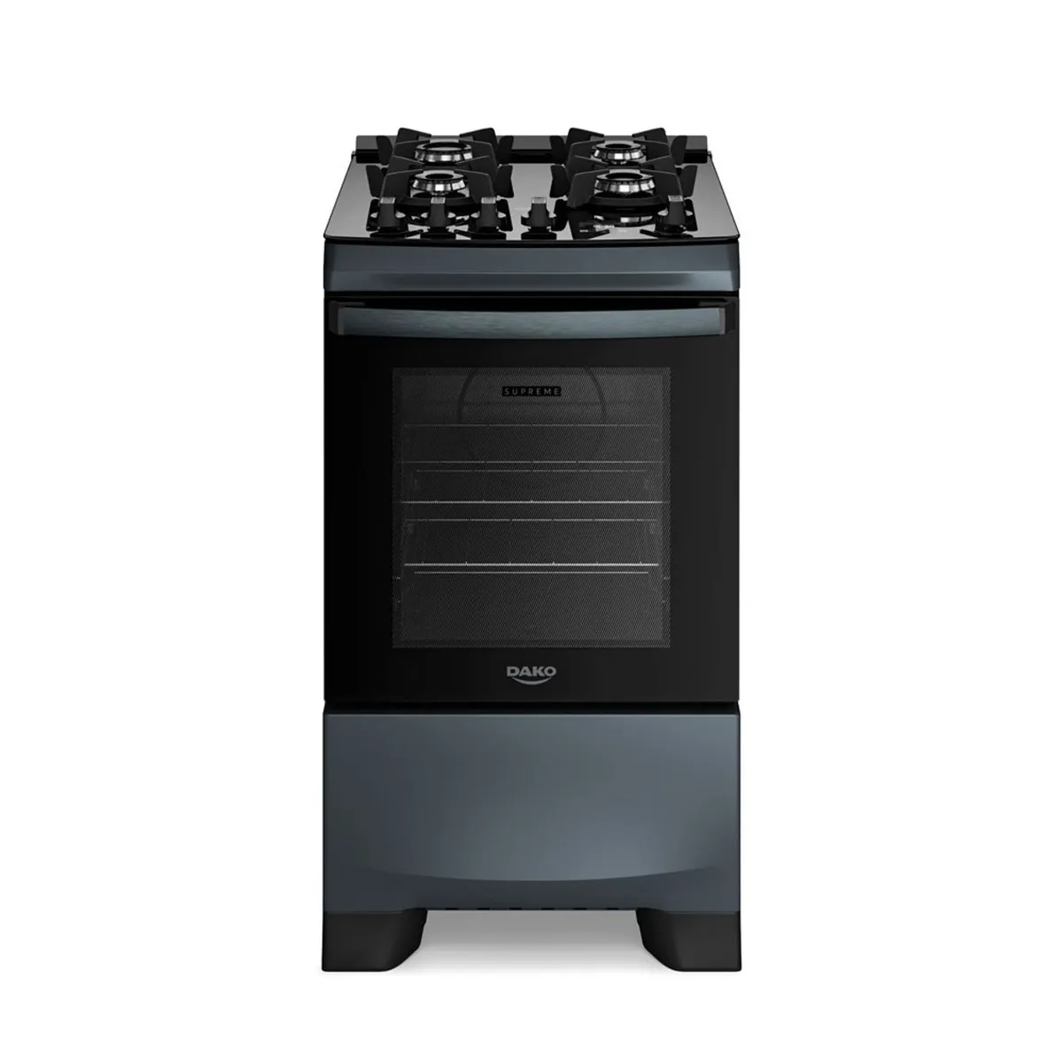 Fogão 4 Bocas Titanium com Painel Touch e Timer Digital Dako Supreme Glass Bivolt - 1