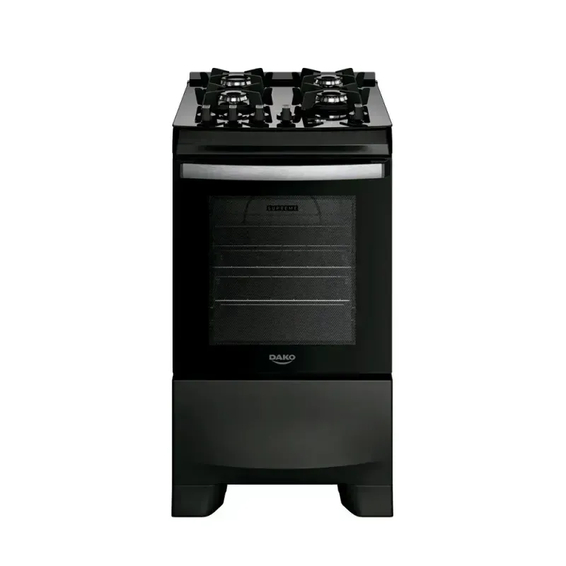 Fogão 4 Bocas Preto com Painel Touch e Timer Digital Dako Supreme Black Glass Bivolt - 1