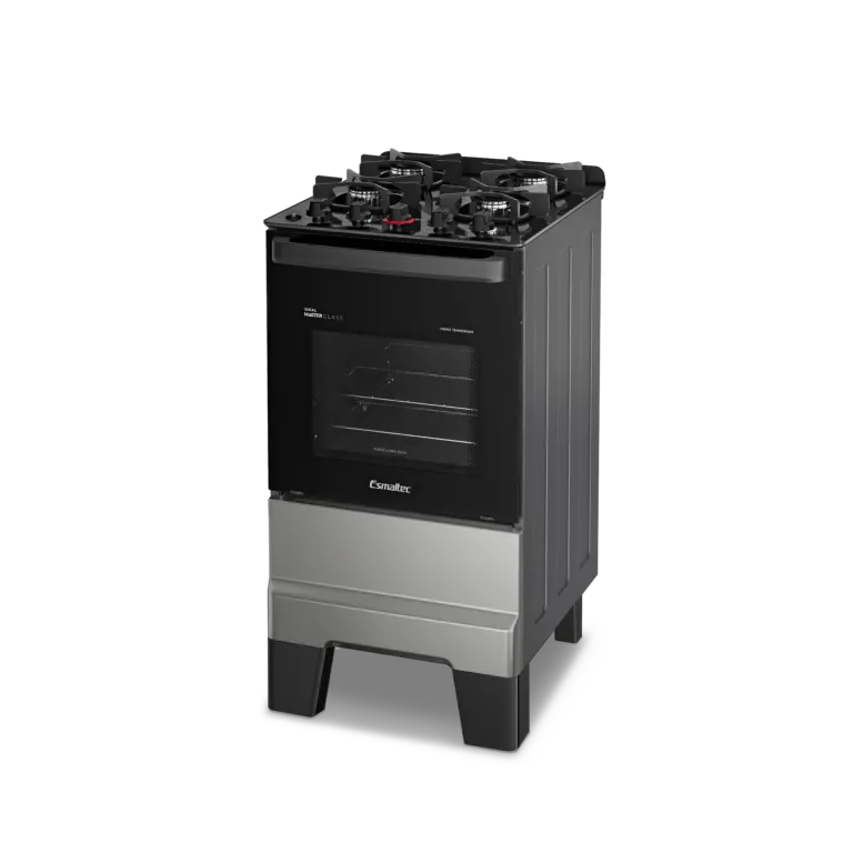 Fogão 4 Bocas Ideal Master Glass Mesa de Vidro Esmaltec com Acendimento Automático Inox  - 2