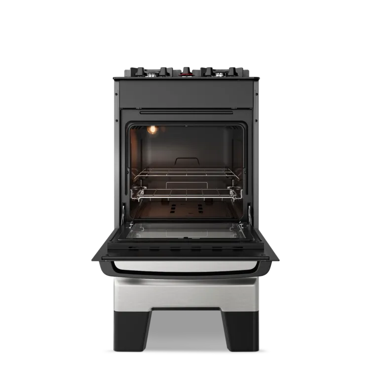 Fogão 4 Bocas Ideal Master Glass Mesa de Vidro Esmaltec com Acendimento Automático Inox  - 3