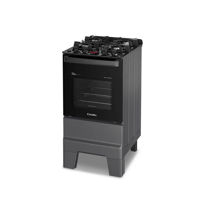 Fogão 4 Bocas Ideal Master Glass Mesa de Vidro Esmaltec com Acendimento Automático Titanium  - 2