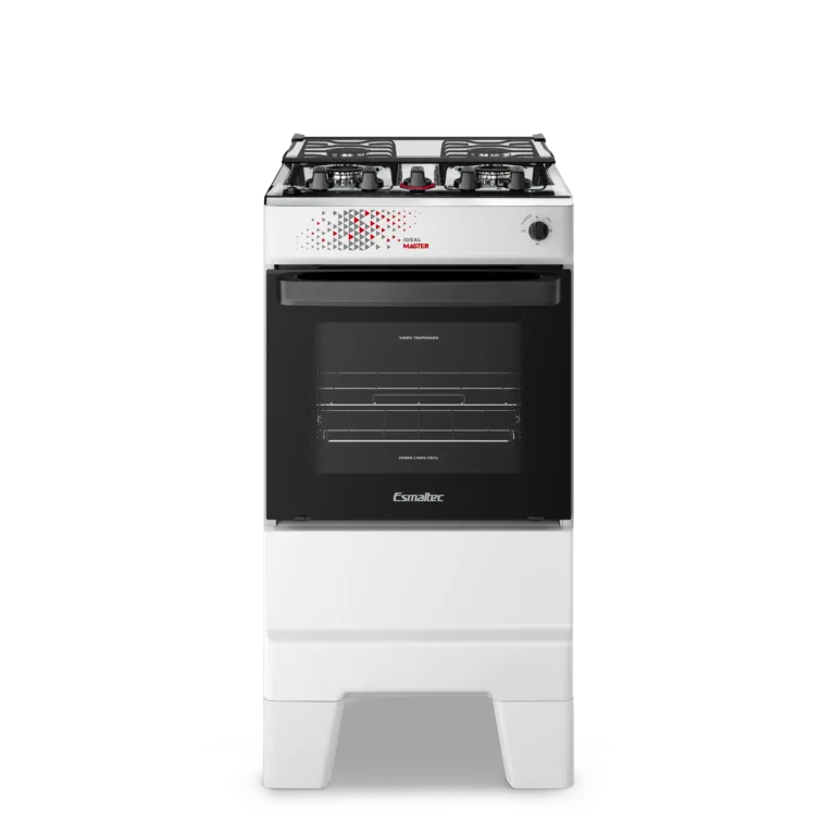 Fogão 4 Bocas Ideal Master Esmaltec com Acendimento Automático Branco  - 1