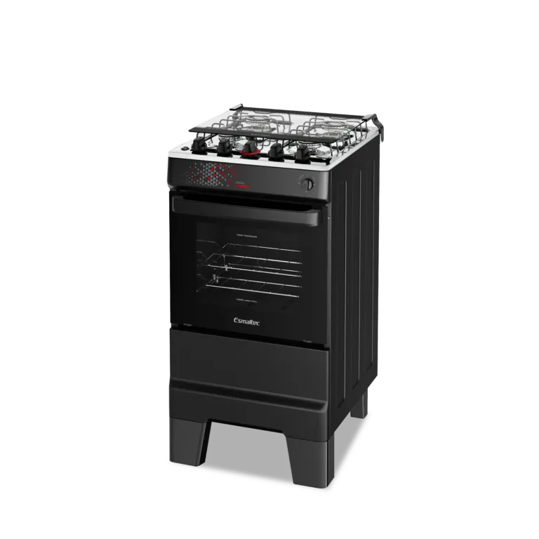 Fogão 4 Bocas Ideal Master Esmaltec com Acendimento Automático Preto  - 3