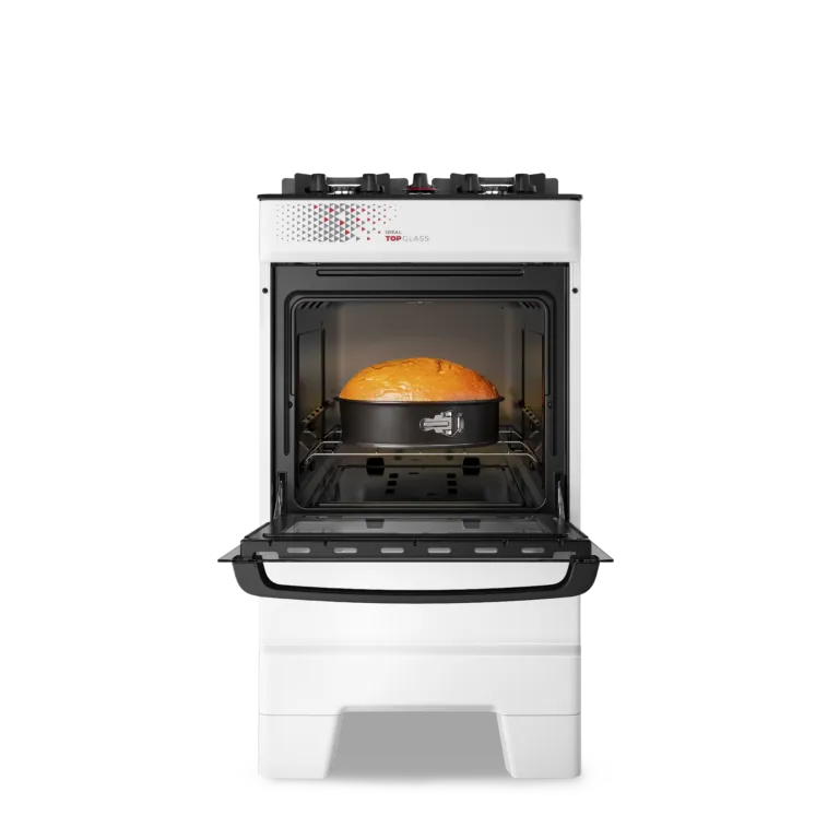 Fogão 4 Ideal Top Glass Mesa de Vidro Esmaltec com Acendimento Automático Branco  - 2