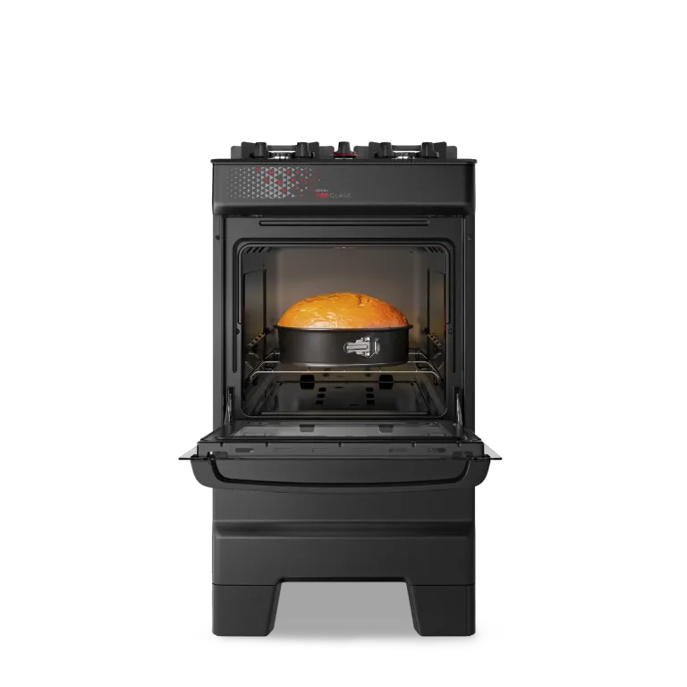 Fogão 4 Ideal Top Glass Mesa de Vidro Esmaltec com Acendimento Automático Preto  - 2