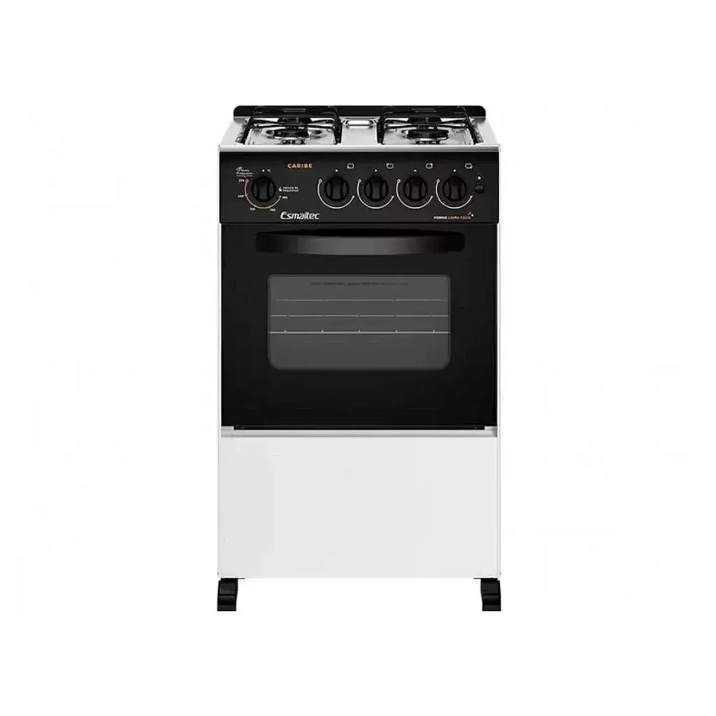 Fogão 4 Bocas Esmaltec Caribe Acendimento Automático Branco  - 1