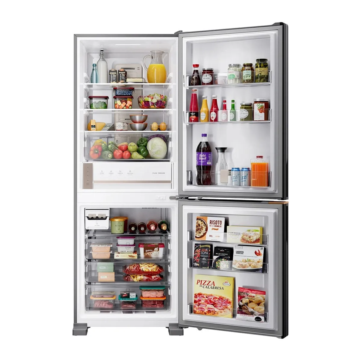 Geladeira Inteligente com Flex Freeze B= Smart Brastemp 477 Litros Frost Free Inverse Inox - BRE68AK - 3