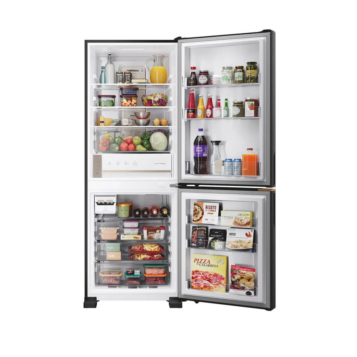 Geladeira Inteligente com Flex Freeze B= Smart Brastemp 477 Litros Free Inverse Black Inox - BRE68AE - 3