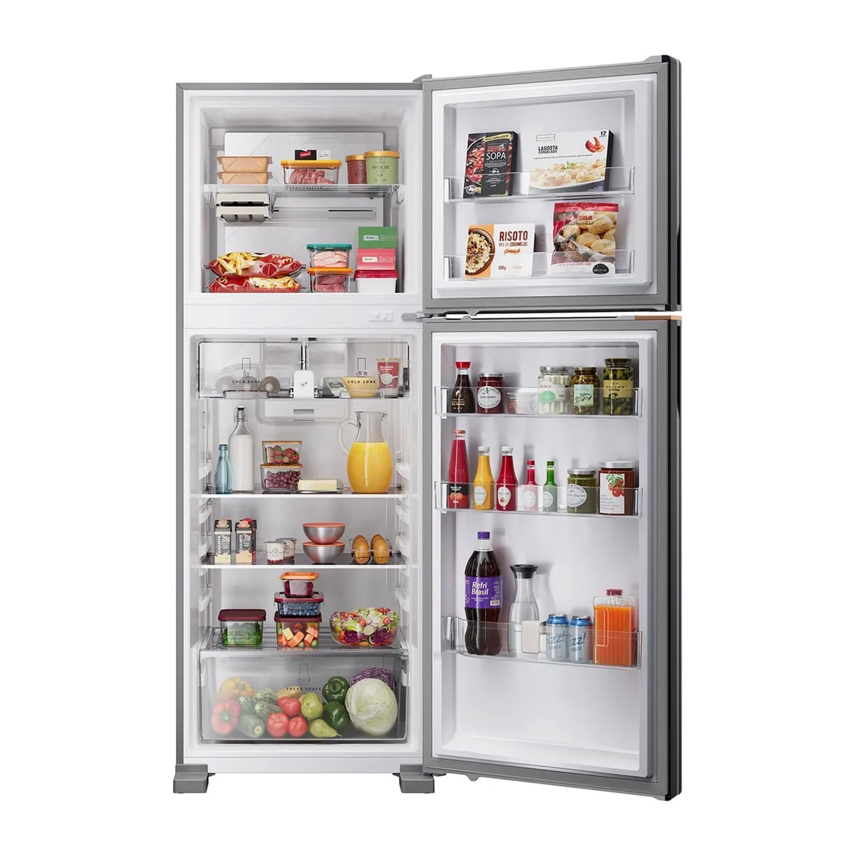 Geladeira Inteligente B= Smart Brastemp Frost Free Duplex 512 Litros Cor Inox - BRM62AK - 3