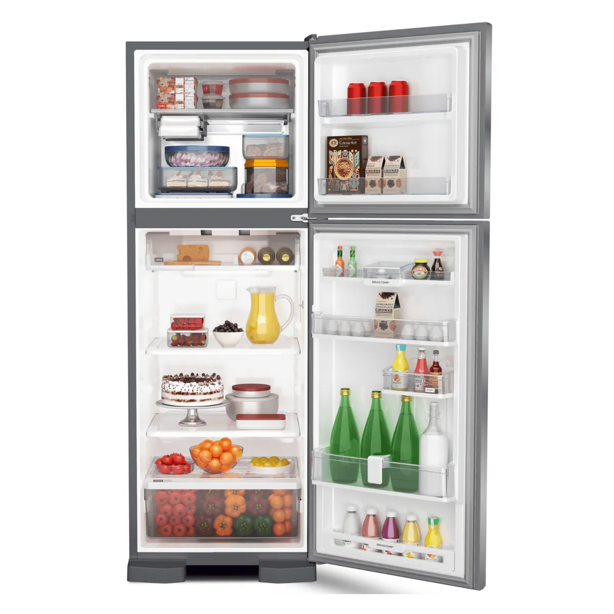 Geladeira Brastemp Frost Free Duplex 375 Litros Cor Inox com Espaço Adapt - BRM45JK - 3