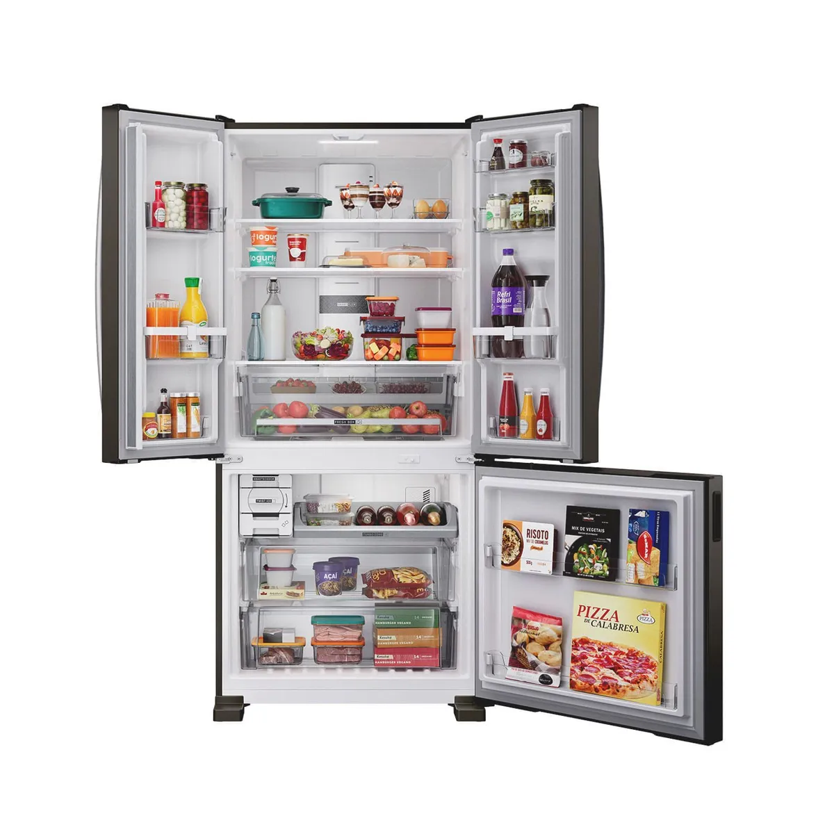 Geladeira Frost Free 559 Litros French Door 3 Portas Black Inox Brastemp - BRO85ME - 3