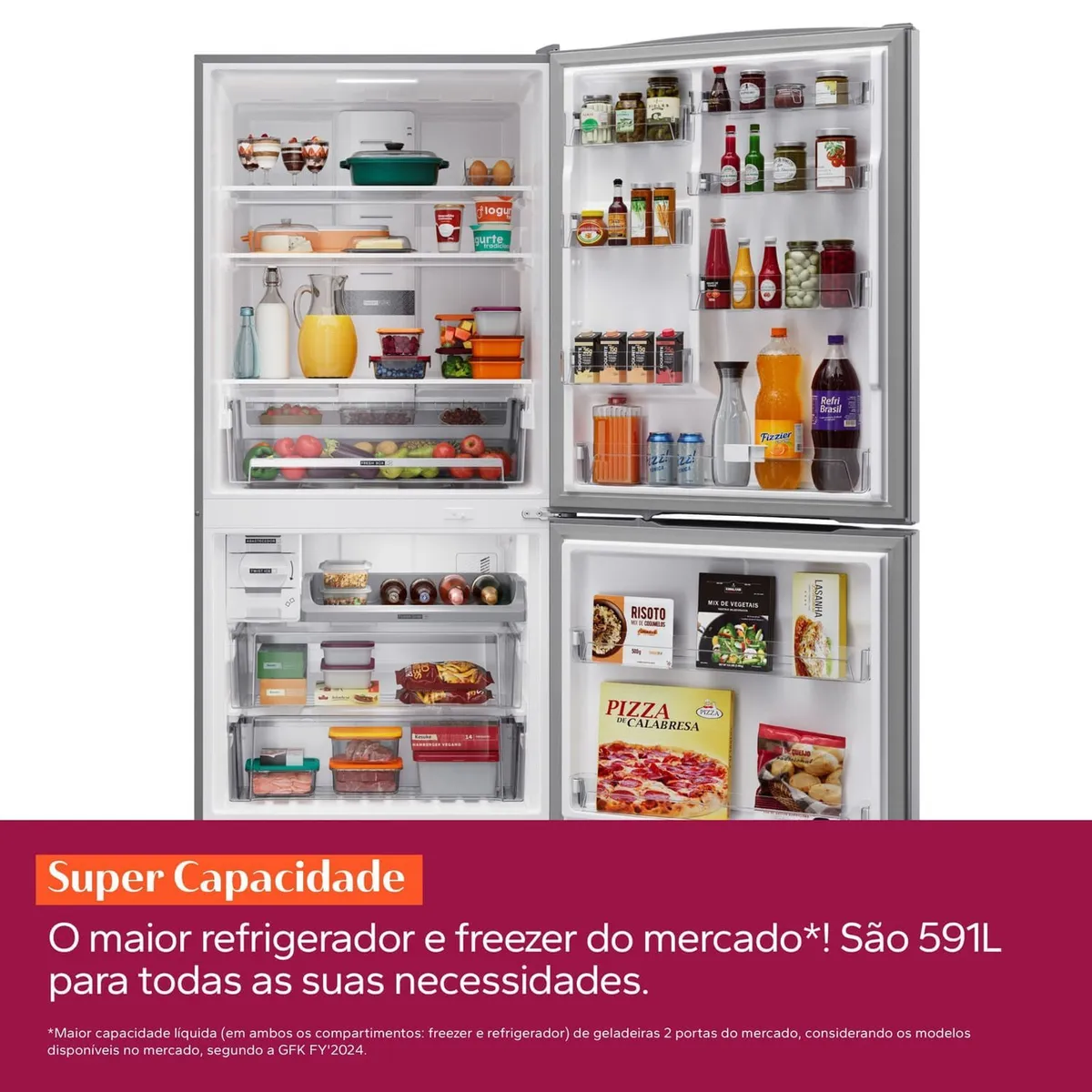 Geladeira Brastemp Frost Free Inverse 591 Litros Inox - BRE85MK - 3