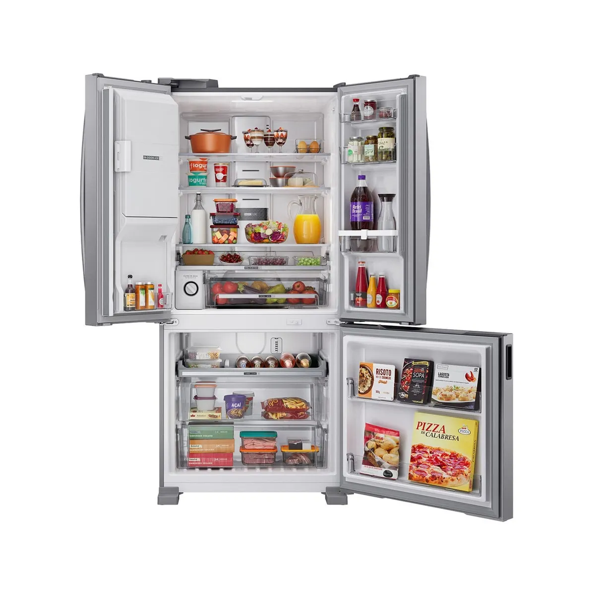 Geladeira Brastemp 544 Litros Frost Free French Door Inox com Água e Gelo na Porta - BRH85MK - 3