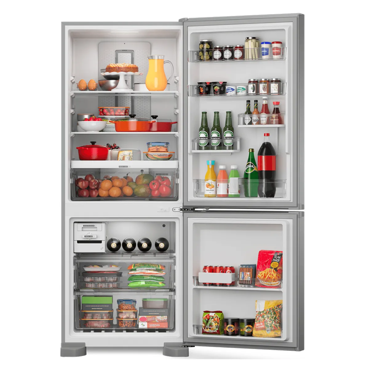 Geladeira Frost Free Brastemp Inverse 447 Litros Inox - BRE57FK - 3
