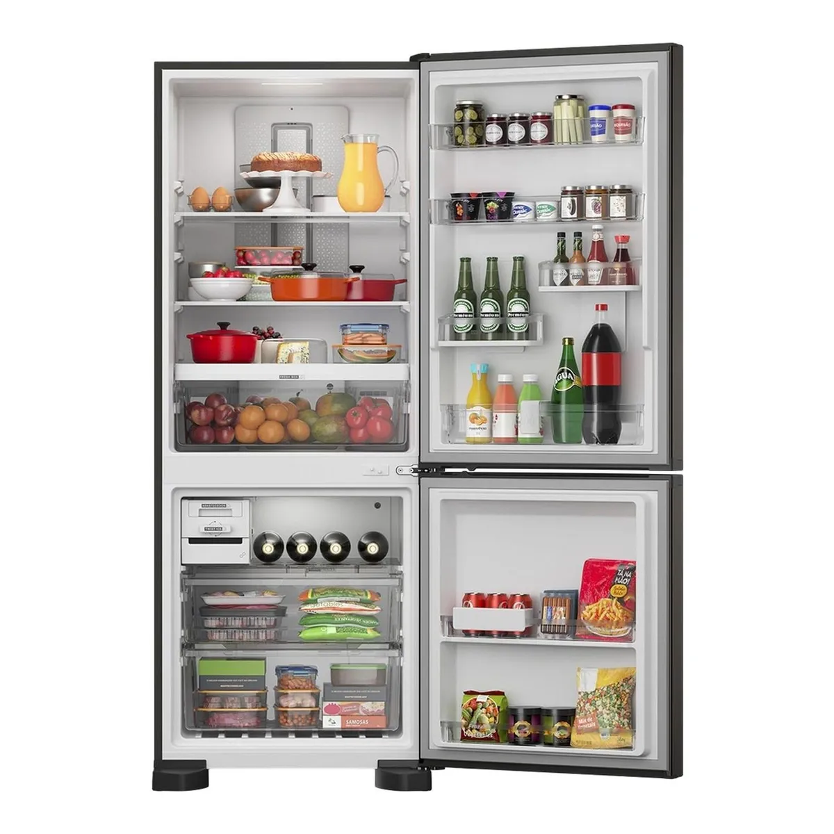Geladeira Brastemp Eclipse Collection Frost Free Inverse A+++ 447 Litros Cor Black Inox com Smart Flow e Fresh Box - BRE57FE - 3