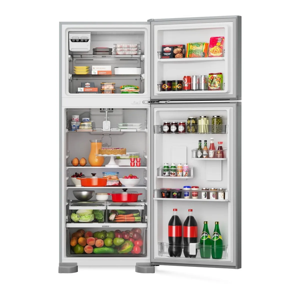Geladeira Duplex Frost Free 461 Litros A+++ Cor Inox com Tecnologia Turbo Control e Fresh Box - BRM56FK - 3
