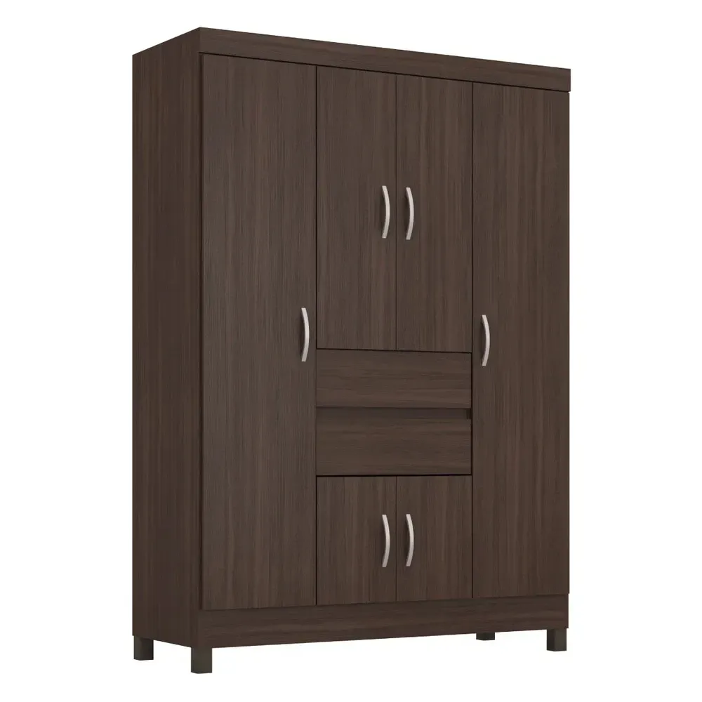 Guarda Roupa Casal Ecom II 6 Portas Café Touch - Demóbile - 2