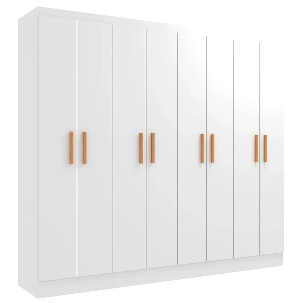 Guarda Roupa Casal Paris 8 Portas Branco - Evidencia Móveis - 2