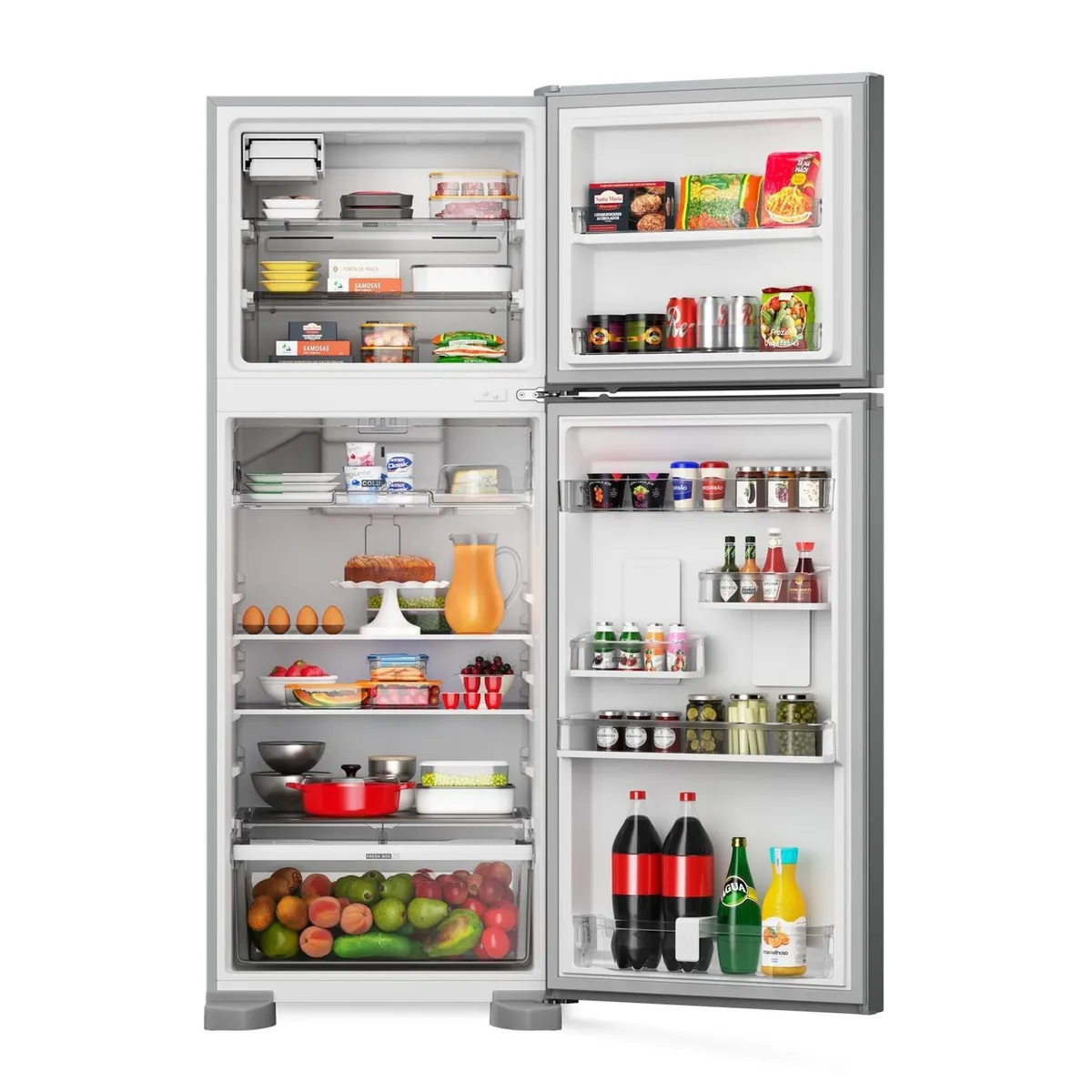 Geladeira Brastemp Frost Free Duplex A+++ 463 Litros Cor Inox com Fresh Box e Cold Room - BRM55FK - 3