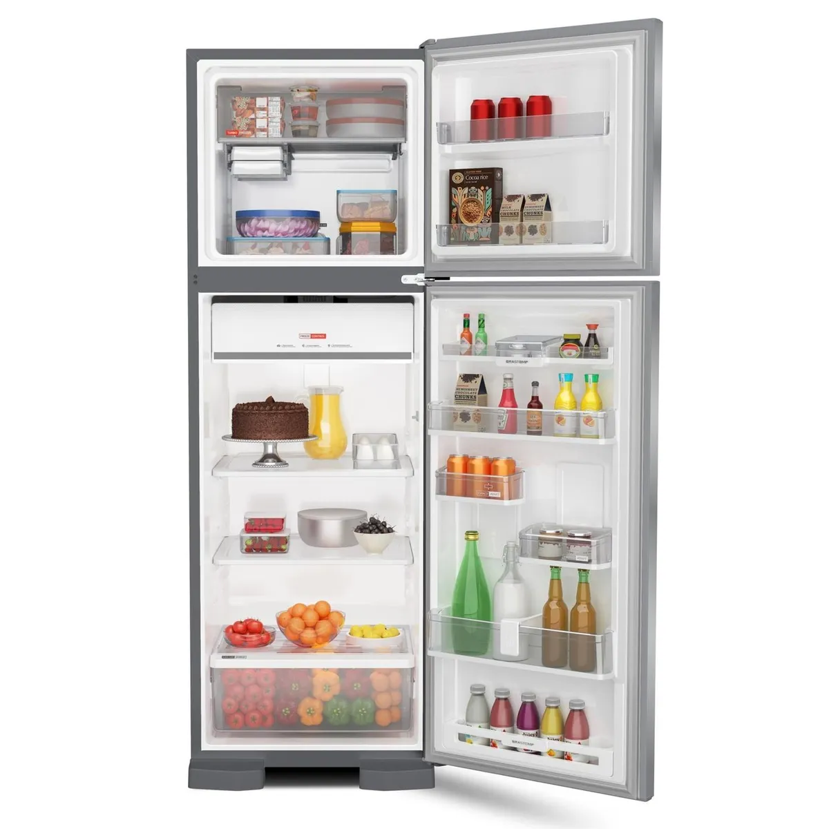 Geladeira Brastemp Frost Free Duplex 400 Litros Cor Inox com Freeze Control - BRM54JK - 3