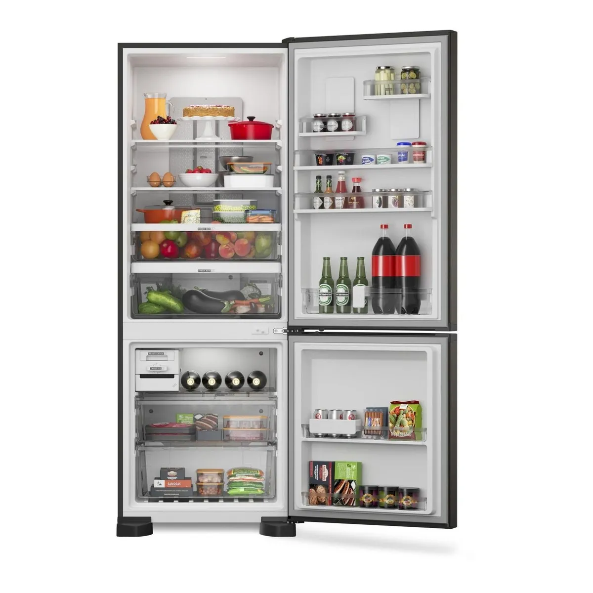 Geladeira Brastemp Eclipse Collection Frost Free Inverse A+++ 479 Litros Cor Black Inox com Super Capacidade e Smart Flow - BRE58FE - 6