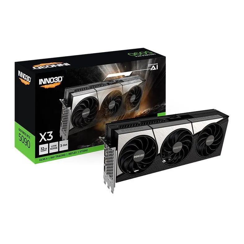 Placa de Video INNO3D GeForce RTX 5090 X3, 32GB, GDDR7, 512-bit, N50903-32D7-17593928-NAC - 1