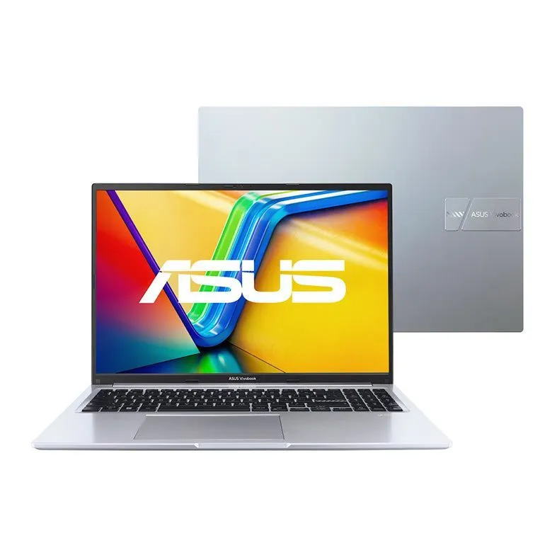 Notebook Asus Vivobook 16, 16 Pol, Intel Core i7-1355U, 8GB DDR4, SSD 512GB, Windows 11 Home, Intel UHD Graphics, Prata - 1