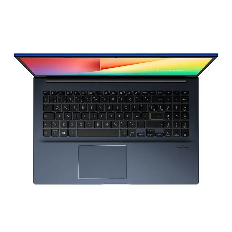 Notebook Asus X513EA, Intel i5-1135G7, 15.6 Pol, FHD, 8GB DDR4, SSD 256GB M.2, Preto/Azul - 3