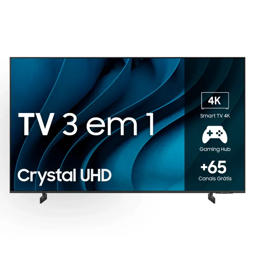 Smart TV 50" Samsung Crystal UHD 4K 50CU8000 2023, Processador Crystal 4K, Tizen, 60Hz, Preto - 1