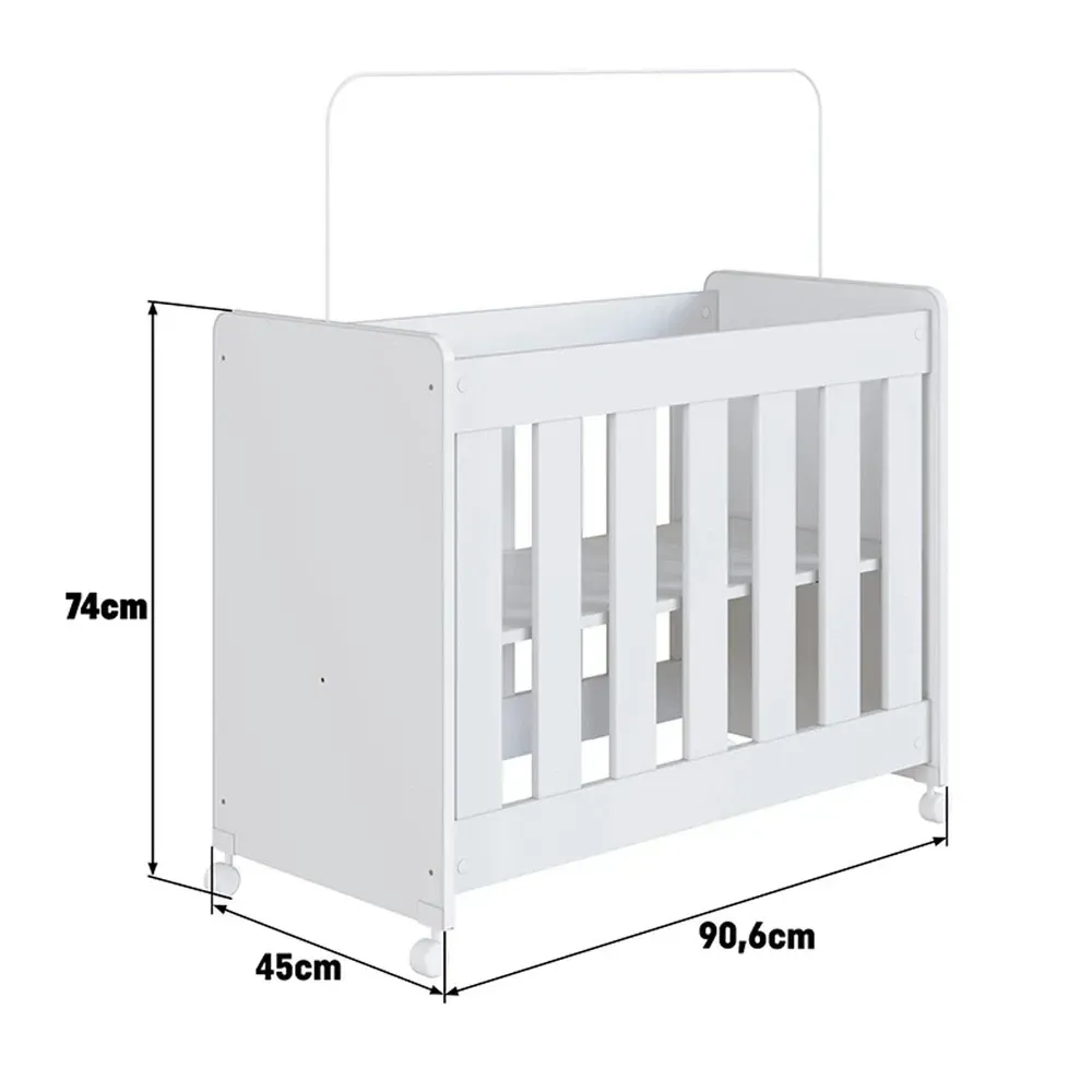 Berço Evolutivo 4 em 1 Branco - Completa Móveis - 3